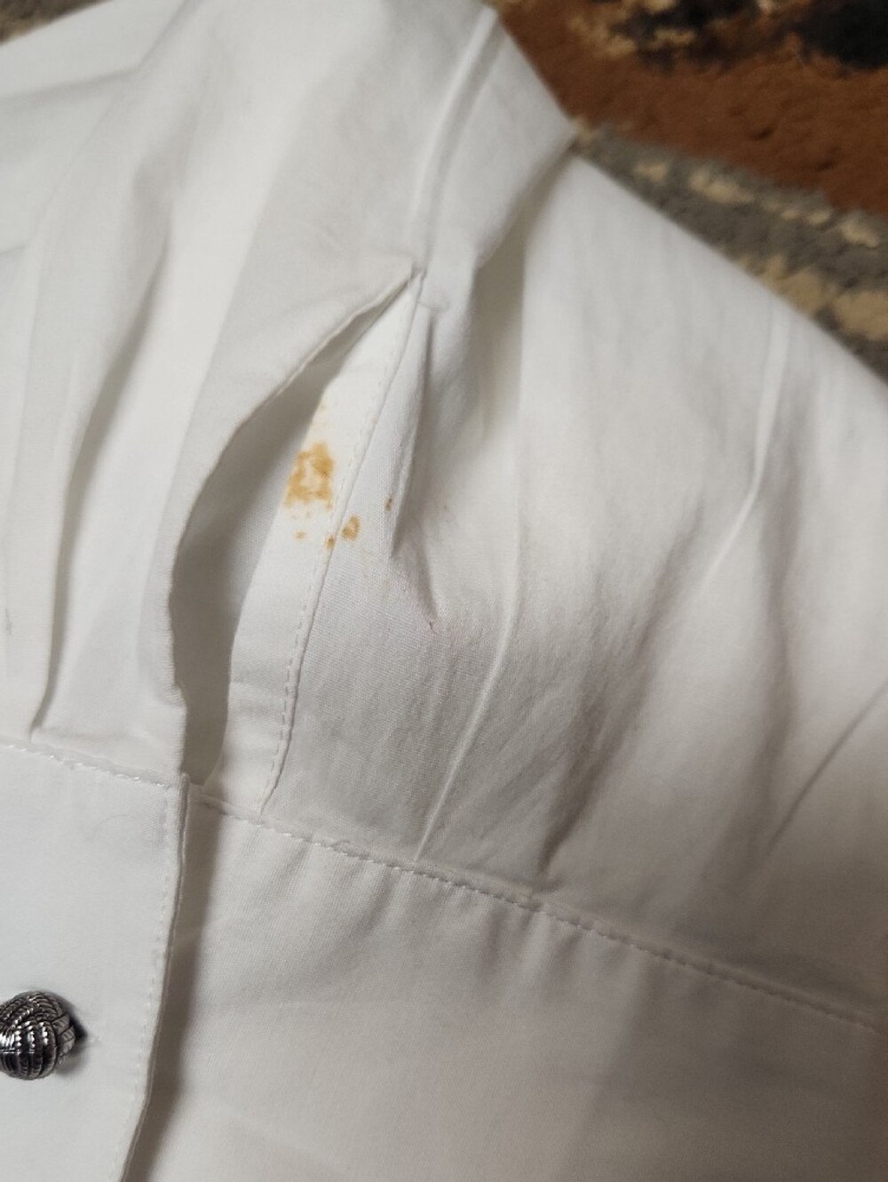 White Women’s Button-Down Shirt - Picture 6 of 9